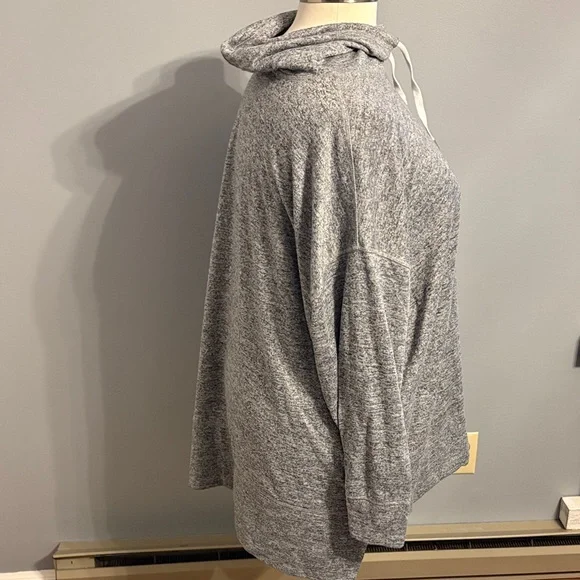 Old Navy Gray Marled Knit Cowl Neck Pullover - 4X - Picture 5 of 6